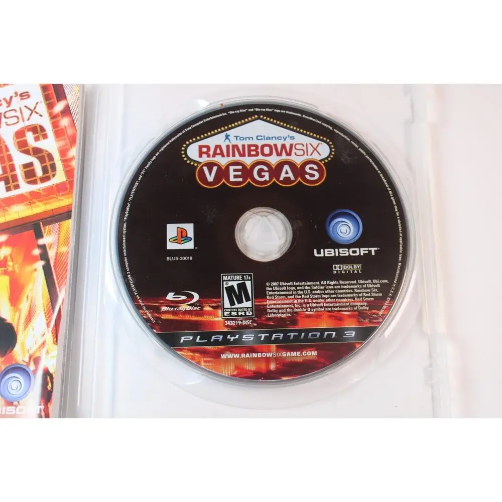 2 game lot/bundle: Rainbow Six Vegas 1 + 2 (Sony Playstation 3, PS3) Complete